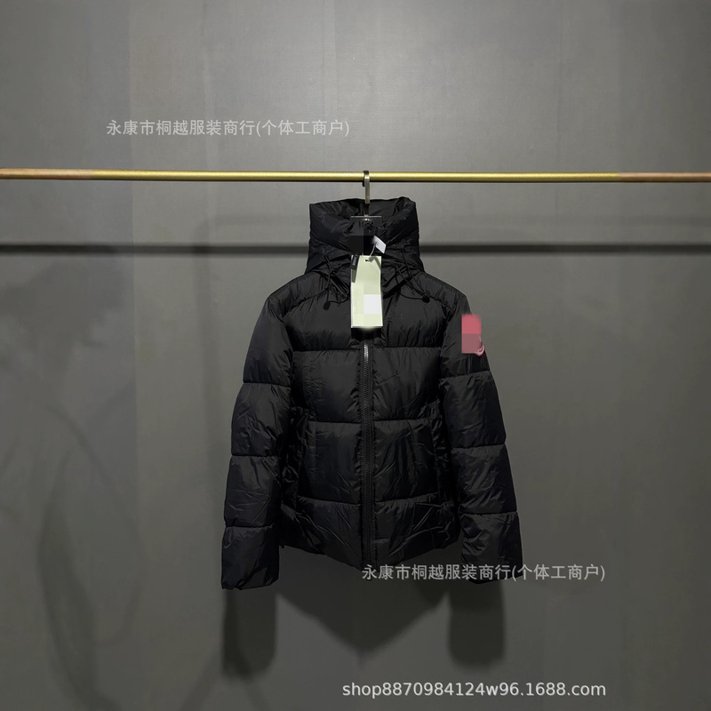 New cross-border oversized goose down jacket for men and women, shiny puffer style, thickened winter hooded parka coat