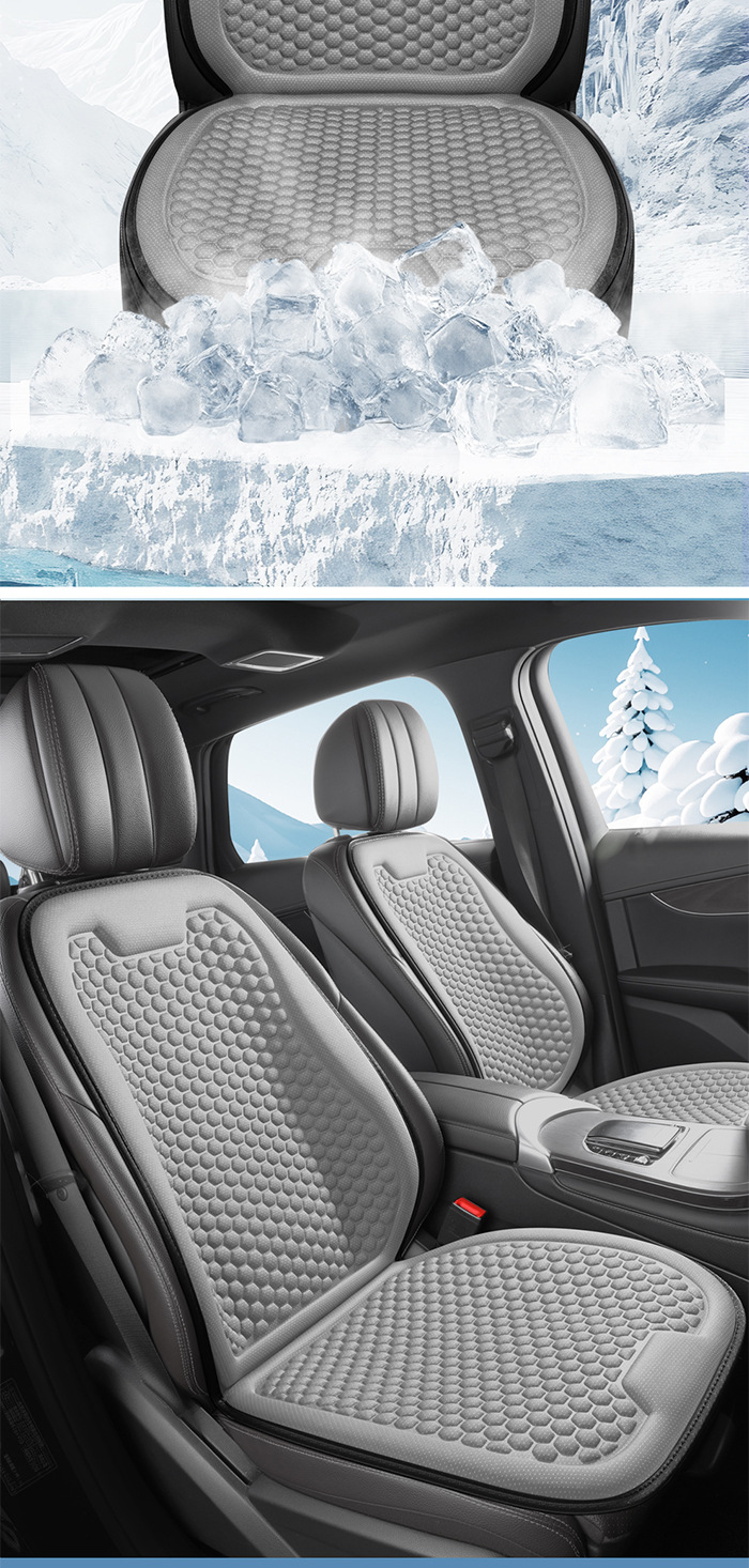 Car seat cushion for all seasons, suitable for cars, trucks, and vans, single seat, breathable, comfortable, non-slip, for driver and passenger seats