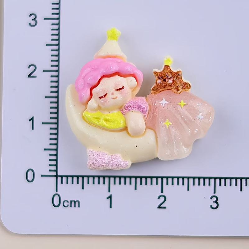 小卡卡通温蒂睡姿女孩树脂配件奶油胶diy发饰发坠手机壳冰箱材料|undefined