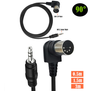DC3.5mm���l�D90&deg;��MIDI 5о���D�Ӿ���X���lݔ��MIDI5оDIN5P