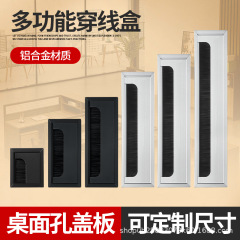 办公桌穿线盒桌面装饰盖电脑桌过线盒穿线孔电视柜线孔盖方形盖板