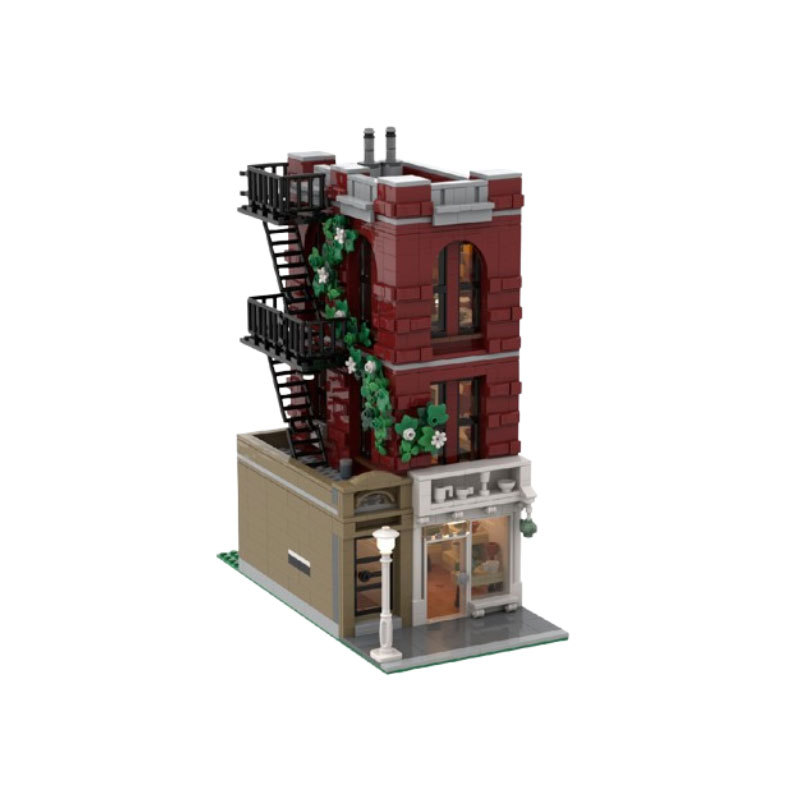 Architectural City Street Scene Building Blocks Toy Set_voghion.com