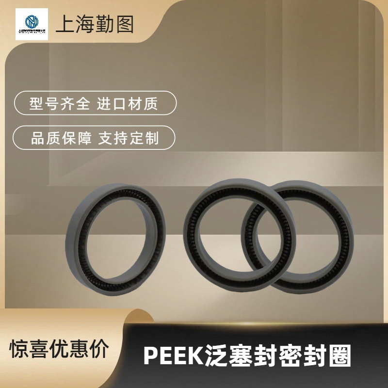 低摩擦 PEEK 泛塞封 动态补偿密封圈 半导体真空设备密封件