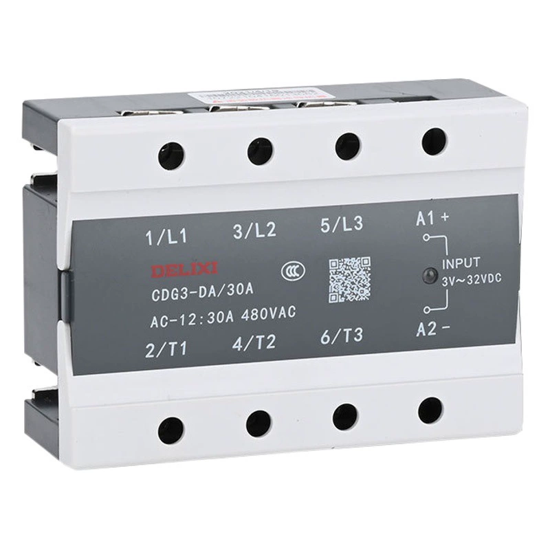 Delixi CDG3 трехфазное твердотельное реле DA DC управляемый AC AA 25A 60A 80A 100A 200A