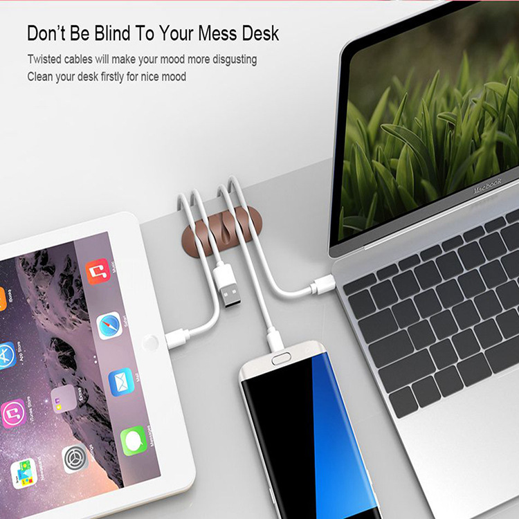 New Desktop Data Sorting Fixing Device Storage Charging Cable Sorter Routing and Collecting Card Deduction_voghion.com