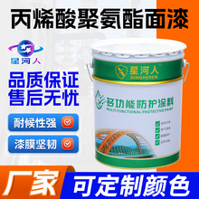 丙烯酸聚氨酯面漆 桥梁彩钢瓦集装箱用防锈漆 工程机械设备金属漆