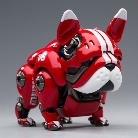 Oficina móvil adornos de automóviles entregados a la máquina modelo de perro doméstico bulldog marea jugar articulaciones mini-pantalón