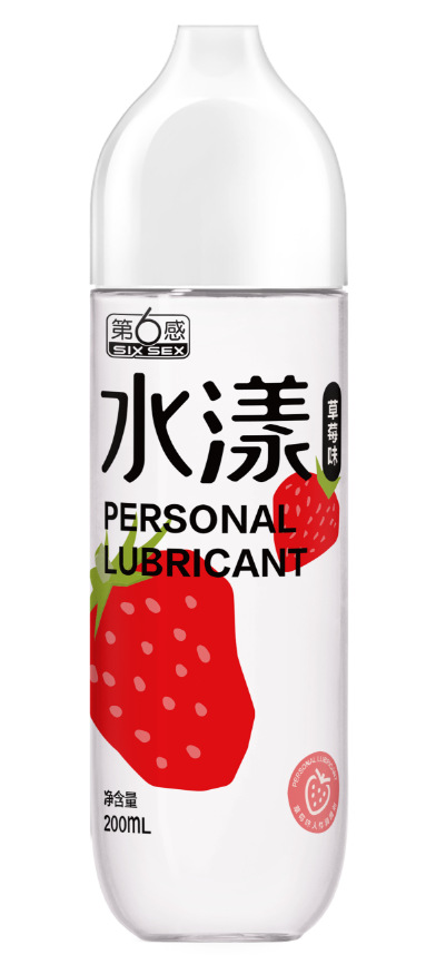 El sexto sentido de la serie Aqua de agua con sabor a fresa lubricante corporal 200ml juguetes sexuales para adultos lubricante corporal