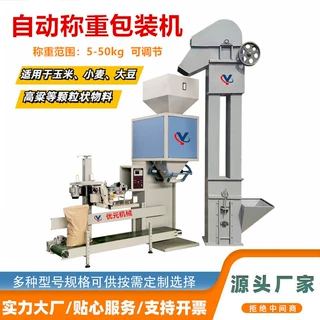 供应全自动化肥打包机 5公斤大米分装机 定制颗粒饲料包装秤