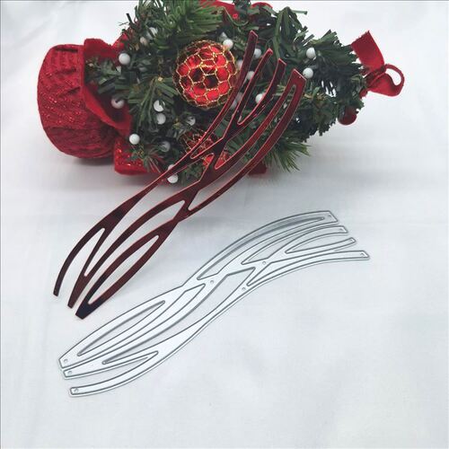 Long lace embossed knife mold etching process DIY carbon steel mold greeting card production Scrapbook cutting template