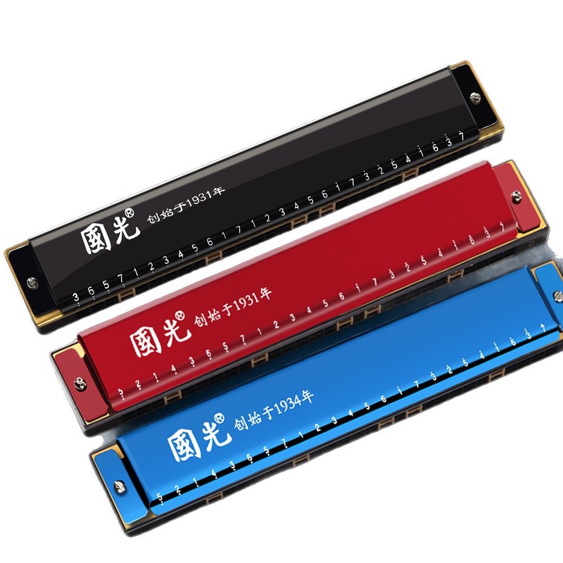 上海グォーグアンハーモニカ 24 穴 C キー大人初心者ポリフォニック学生発音記号記念モデル練習子供の入門レベル|undefined