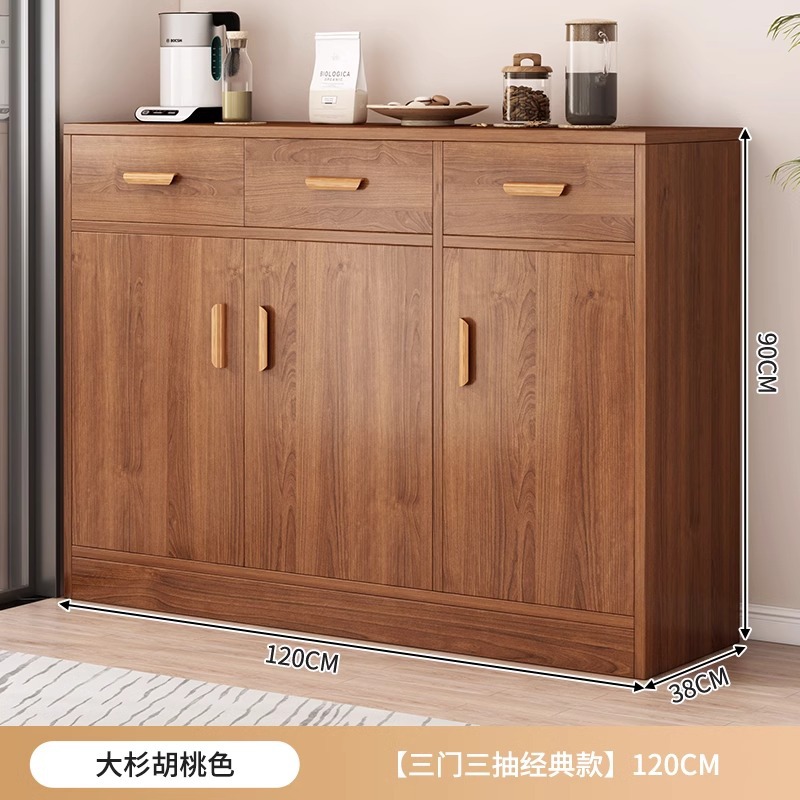 Gabinete de comedor junto a la pared Gabinete de cocina Gabinete de comidas casero Gabinete de almacenamiento Gabinete de salón Gabinete de té de madera maciza