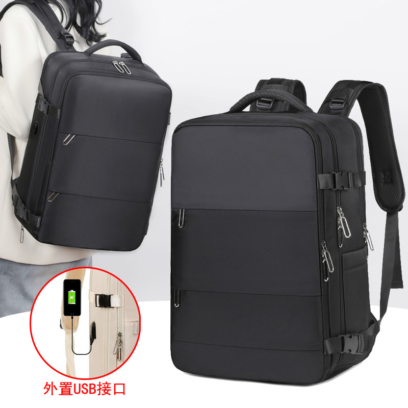 Cross-Border High-End Backpack with Dry and Wet Compartments, Multifunctional Waterproof Large-Capacity Backpack, Business Casual Computer Backpack