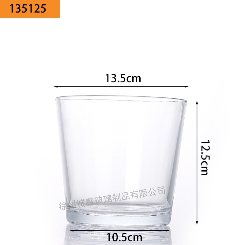 Vasos de vidrio transparentes para velas aromáticas al por mayor, portavelas de vidrio, adornos perfumados, vasos vacíos, recipientes para velas DIY, estilo nórdico