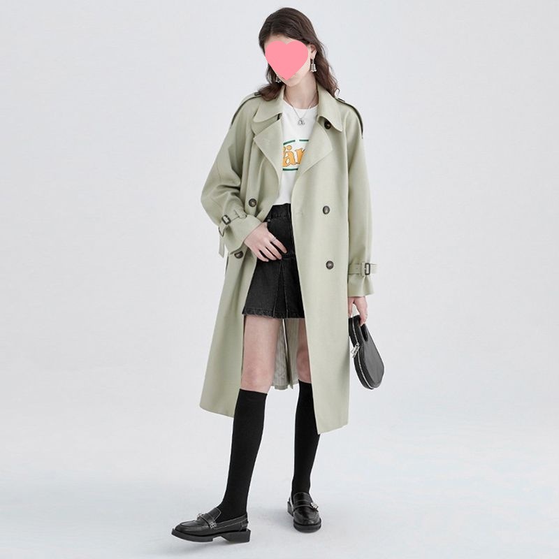风衣外套女2025新款春秋中长款高级设计感小众大衣休闲小个子|undefined