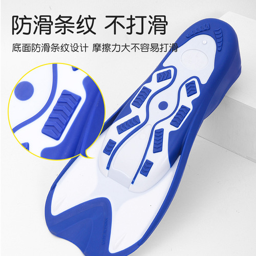 Cross-border swimming training fin snorkeling adult and children diving frog shoes short mermaid fin freediving wholesale