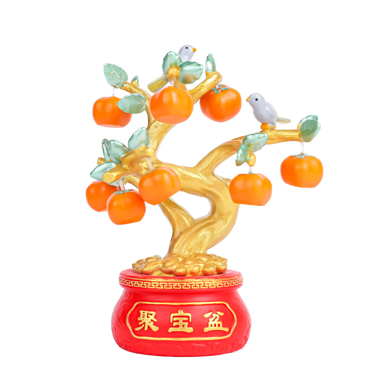 平安如意发财树摆件创意家居玄关桌面装饰财运树乔迁节日喜庆装饰|undefined