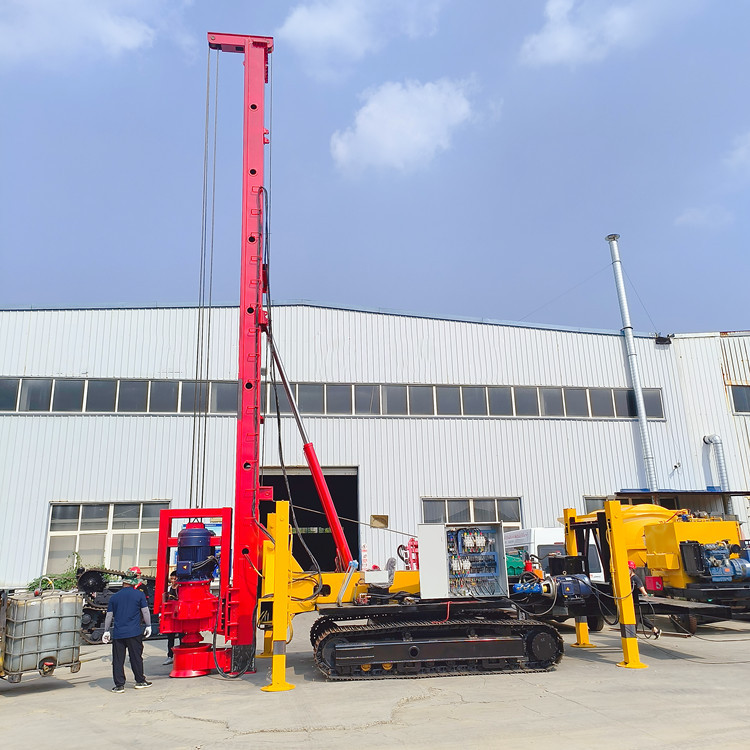 多种工况CFG灌注桩打桩机 18米双油缸高喷螺旋钻 履带式移动方便