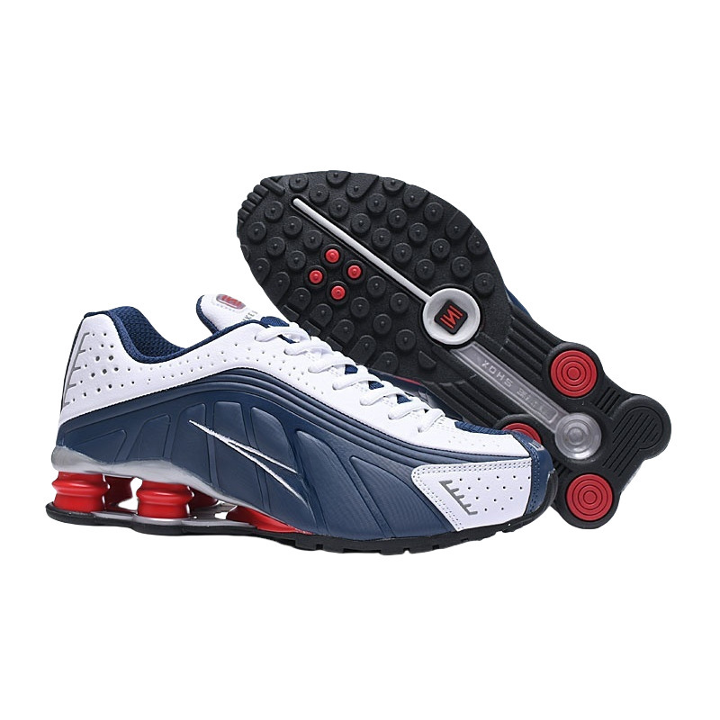 SHOX R4 흰색 파란색 빨간색 파란색 후크 40-46