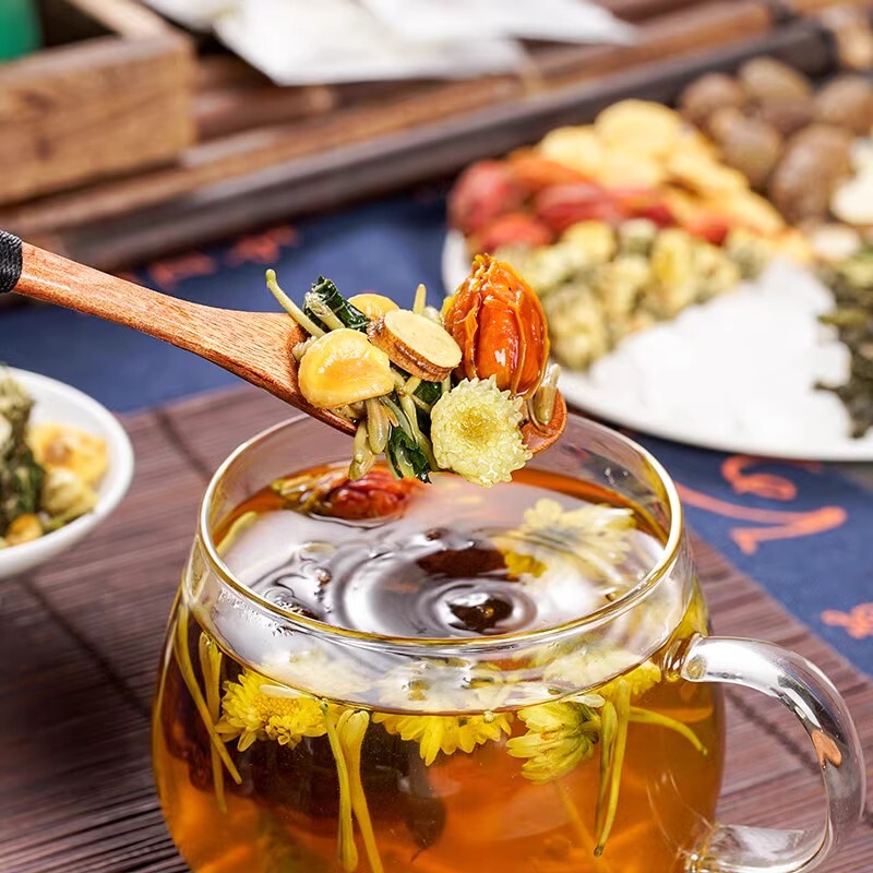 羅漢果菊茶、びわ甘草、スイカズラ、清熱、消火、潤い、喉と肺の健康茶、送料無料|undefined