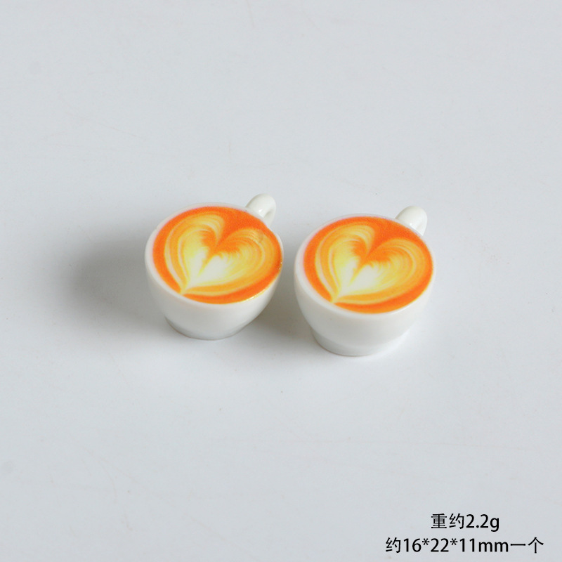ミニミニチュア食品おもちゃシミュレーション三次元コーヒーカップ樹脂装飾品 diy クリーム接着剤ドールハウス装飾モデル|undefined