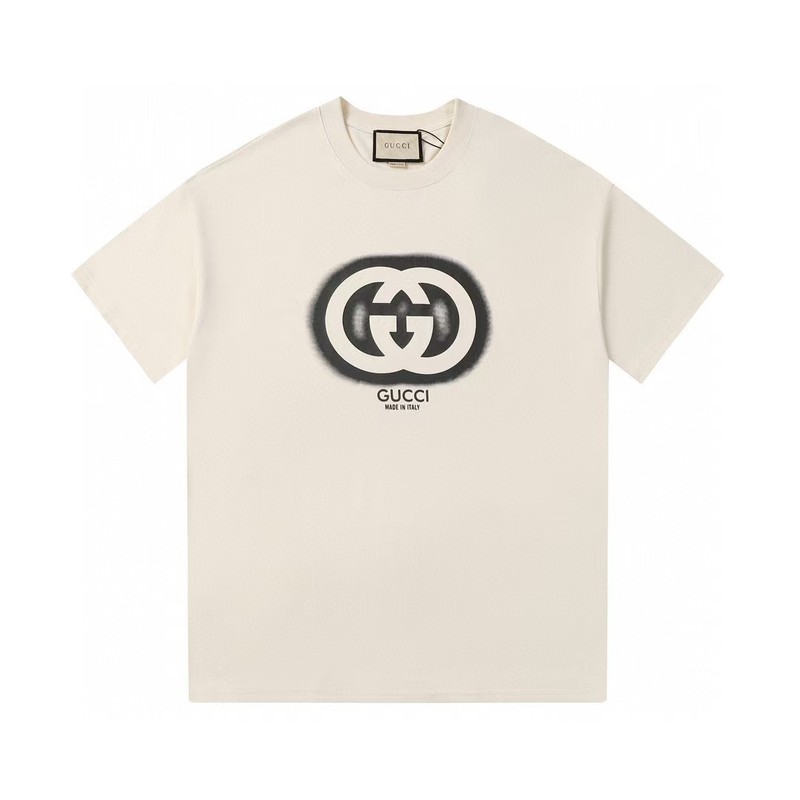 G's ヨーロッパ版半袖夏トレンドブランド古家プリントTシャツレタートップトレンドルーズ半袖TシャツカップルT|undefined
