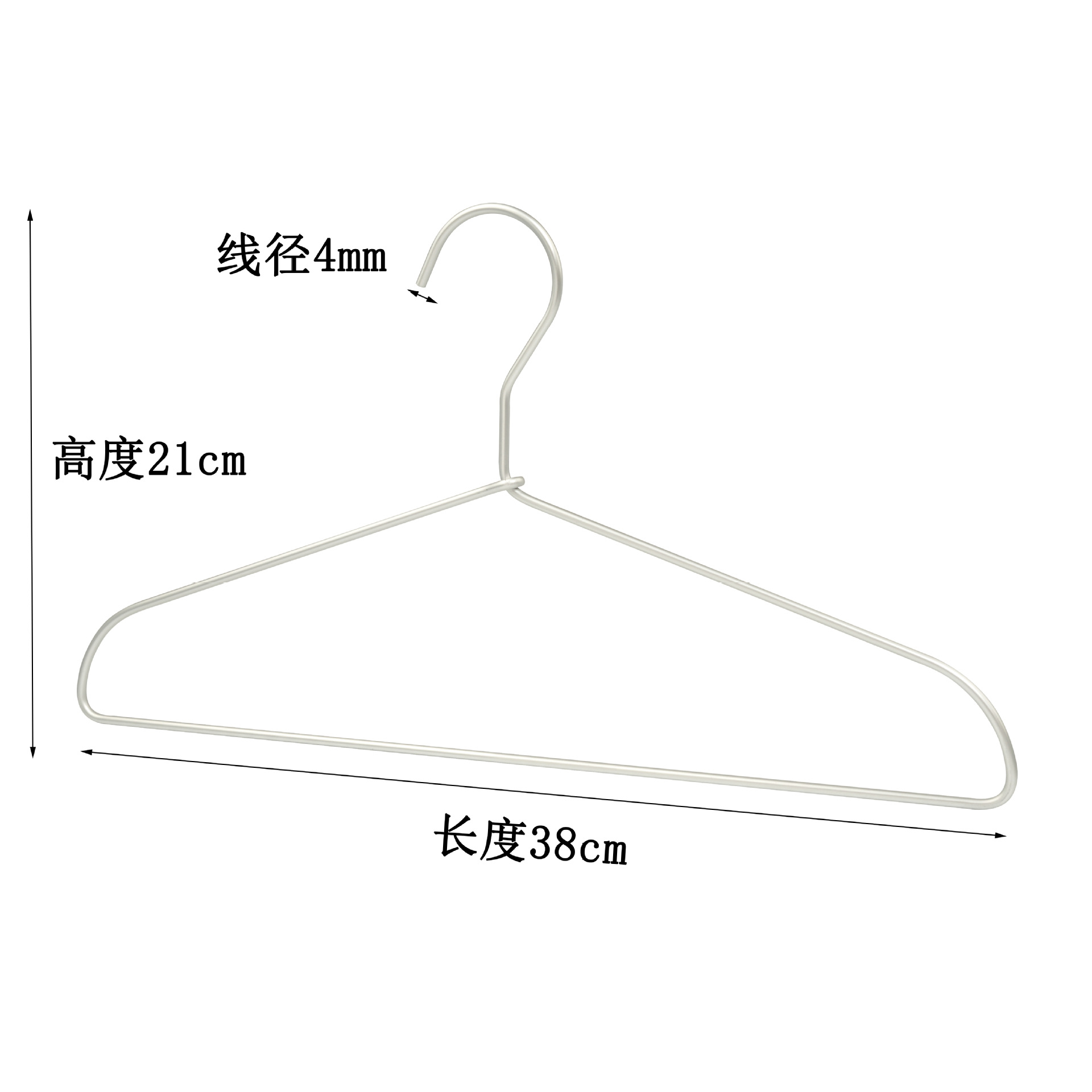 Percha de aluminio no impresa pantalones de secado de metal pantalones de rack clip percha de aleación de aluminio sin costura ropa gruesa antideslizante soporte ventas directas de fábrica