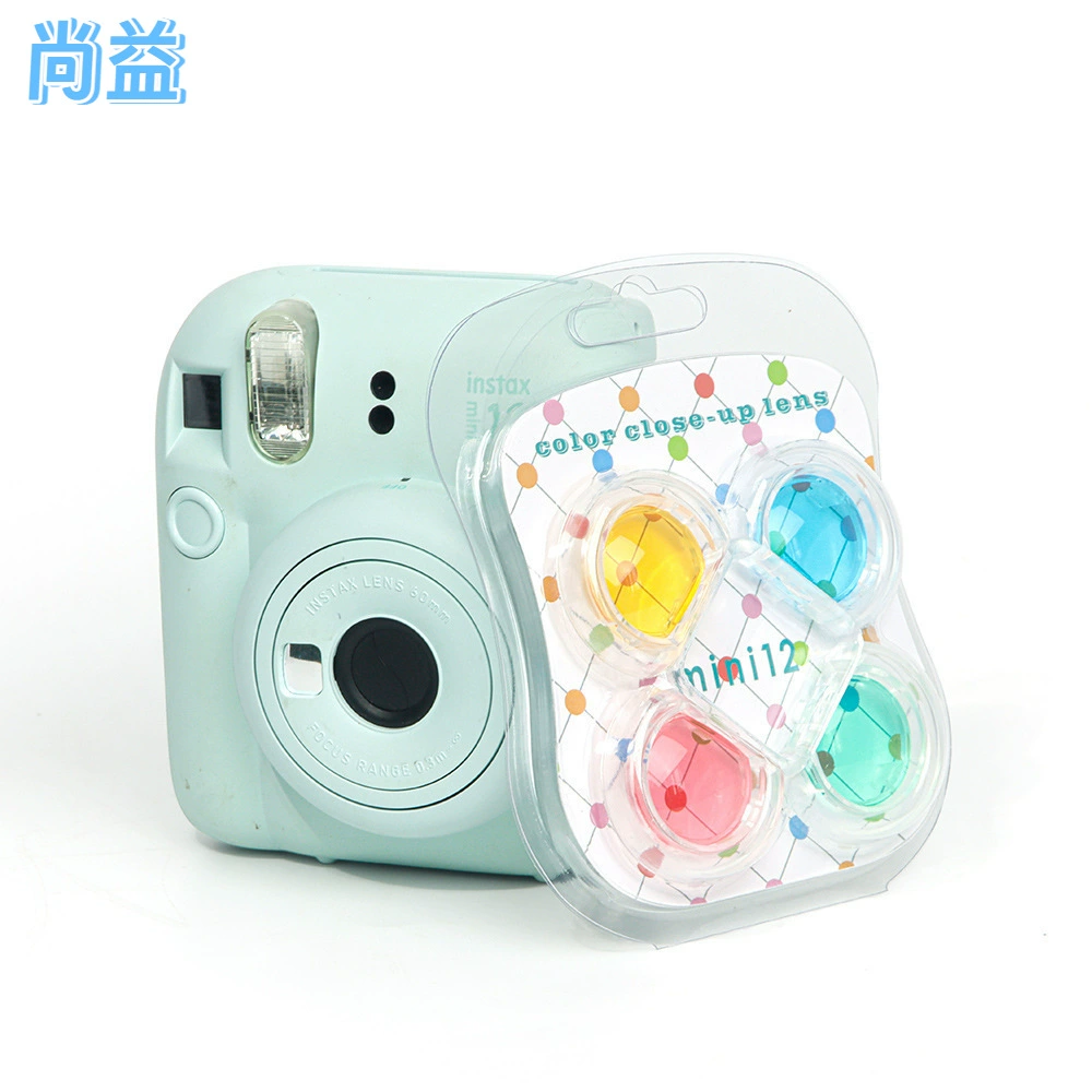 Подходит для аксессуаров для камеры Polaroid mini12, четырехцветный фильтр, передний съемный цветной полноцветный зеркальный объектив, аксессуары
