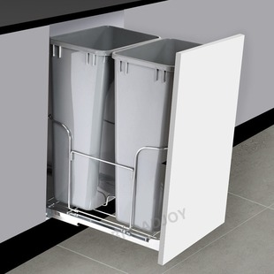 Large Hotel Store Kitchen Trash Bin Waste Storage Basket Luxury Invisible Large Capacity Trash Bin