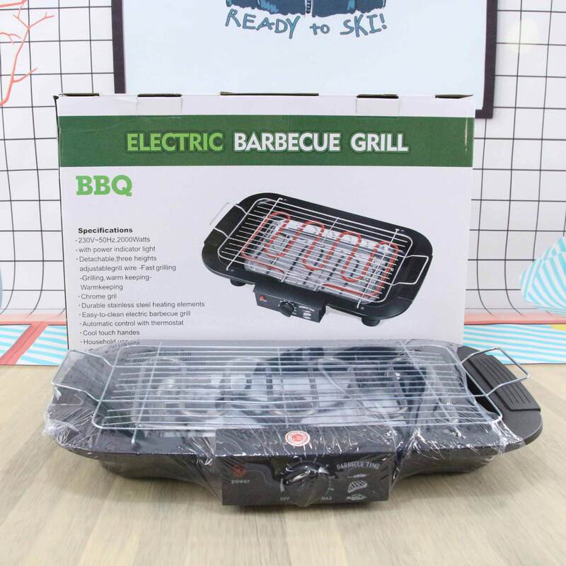 Factory Direct Supply Cross-border European Standard Electric Barbecue Household Outdoor Portable Barbecue Smokeless Electric Grill Activity Gift