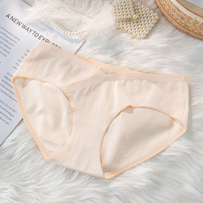 Ropa interior de las mujeres embarazadas algodón antibacteriano inferior entrepierna cintura baja vientre apoyo embarazo temprano, medio y tarde posparto ropa interior de algodón sin costuras mujeres embarazadas