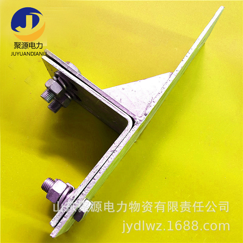 双孔延长孔直线紧固件 塔用直线线夹 电力塔用热镀锌扁铁电力金具