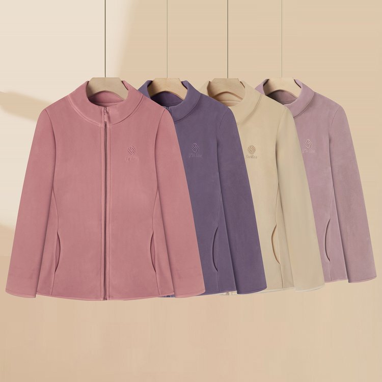 Mom's Polar Fleece Jacket Spring & Fall Large Size Middle-Aged and Elderly Women's Spring New Fleece Sweatshirt Grandma's Top