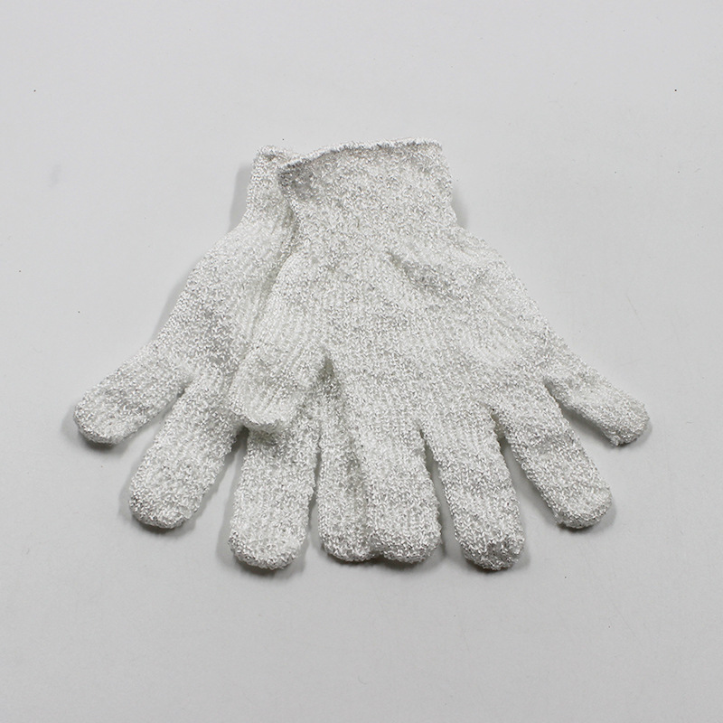 Guantes de toallas de limpieza de cinco dedos para adultos, toallas de baño, artefactos de baño de espalda, toallas de baño de espalda, guantes de espesación de barro frotados