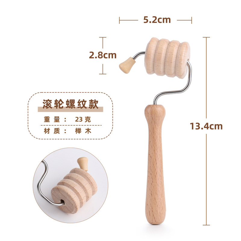 木製スクレーピングセットフェイシャルマッサージャーミニポータブル経絡ブラシローラーフェイスアマゾンクロスボーダー卸売|undefined