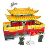 Daifa Leyi 88006 игрушка детская головоломка национальный тренд подарок уличная сцена Тяньаньмэнь сборочные строительные блоки, совместимые с Lego