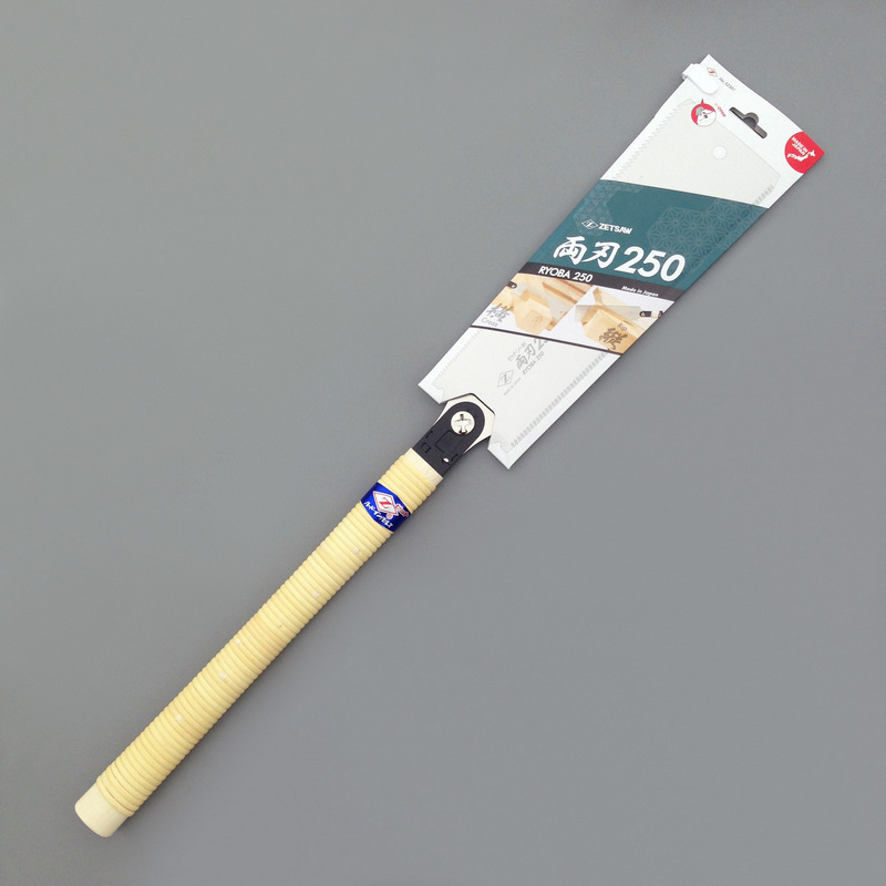 日本冈田锯Z牌双刃锯250 横截锯顺锯两刃手工锯木工锯子木工工具