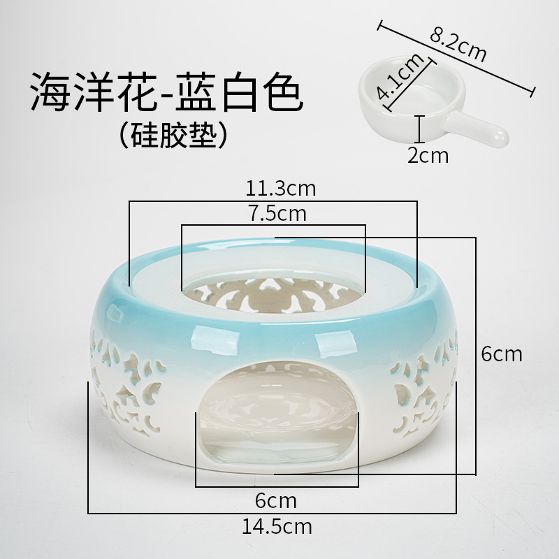 Directo de fábrica de té de la vela calentador de cerámica de la preservación del calor del hogar calefacción calentador de té restaurante Hotel calentador de té