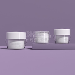 White cleansing cream acrylic bottle 30g 50g skincare double-layer cosmetic jar cosmetic dispenser bottle