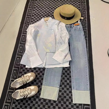 新中式套装2024新款国风禅意女装名媛气质高级感衬衫马甲两件套女