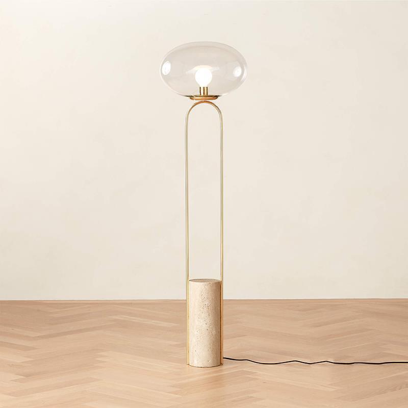 Diseñador minimalista danés de lámpara de piso de sala de estar crema francesa boca de pato puede girar atmósfera lámpara de escritorio sofá lámpara de pesca