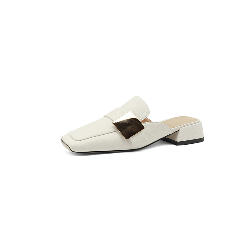 みっくる CHIKO Kelsy Square Toe Block Heels Clogs/Mules Shoes