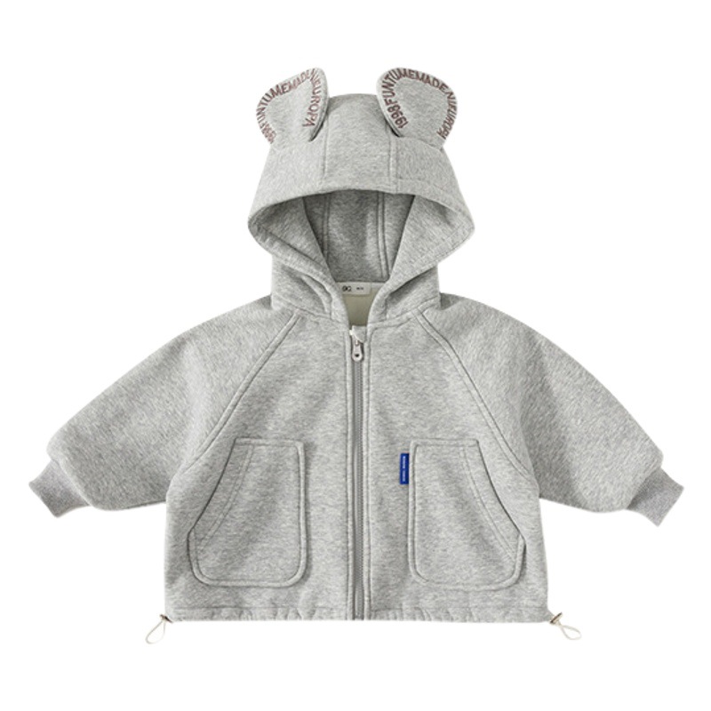 Yibao, ropa para niños, primavera y otoño, ropa para niños, cárdigan, tops para niños, ropa para niños, chaqueta con capucha para niñas de estilo coreano