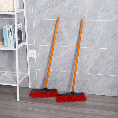 Plastic broom wholesale wholesale household hard bristles broom dustpan combination thickened labor protection school broom broom wholesale