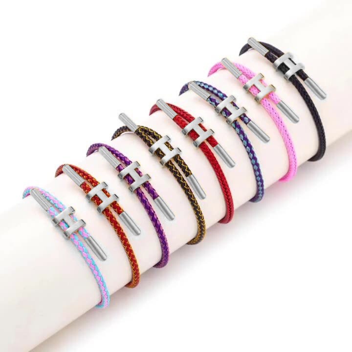 Stainless Steel Color I-Shaped Bracelet 3D Hard Gold Rope Bracelet Adjustable Titanium Steel Waterproof and Sweat-Proof Bracelet Stainless Steel Color I-Shaped Bracelet 3D Hard Gold Rope Bracelet Adjustable Titanium Steel Waterproof and Sweat-Proof Bracelet