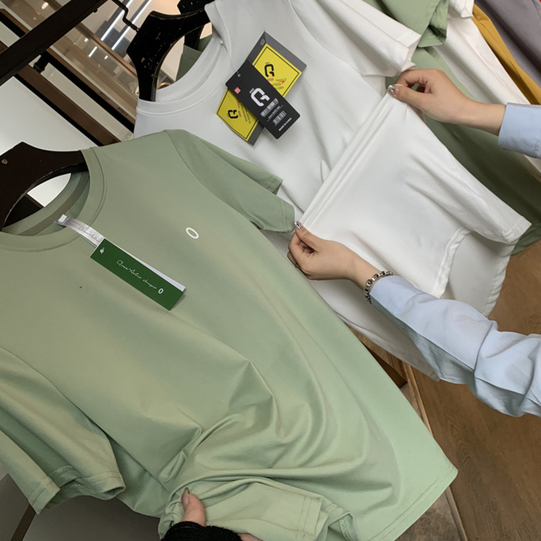 HK Order! Skin-friendly Breathable Quick-drying Large Elastic Summer Men's Basic Sports Short-sleeved T-shirt