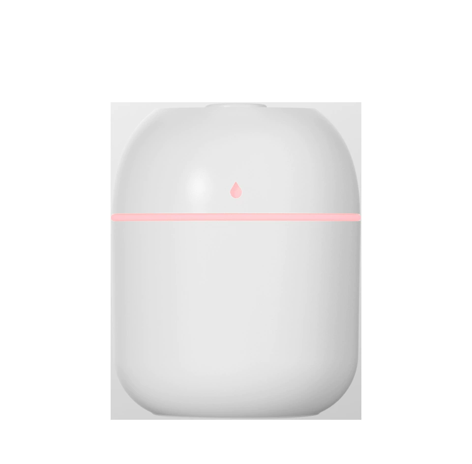 Small ultrasonic table/car humidifier, USB, 220 ml capacity, quiet, ABS‑plastic