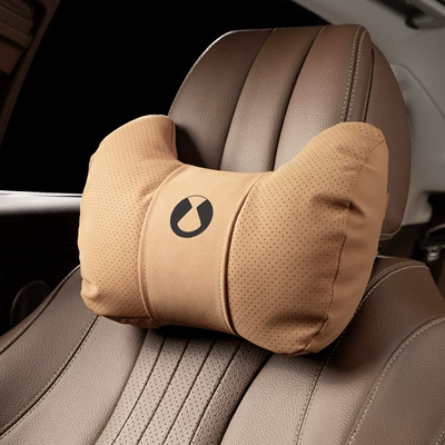 Denza D9/N8N7/Z9 Car Headrest, Headrest - horn-style-gilded-brown-denshi-headrest-set