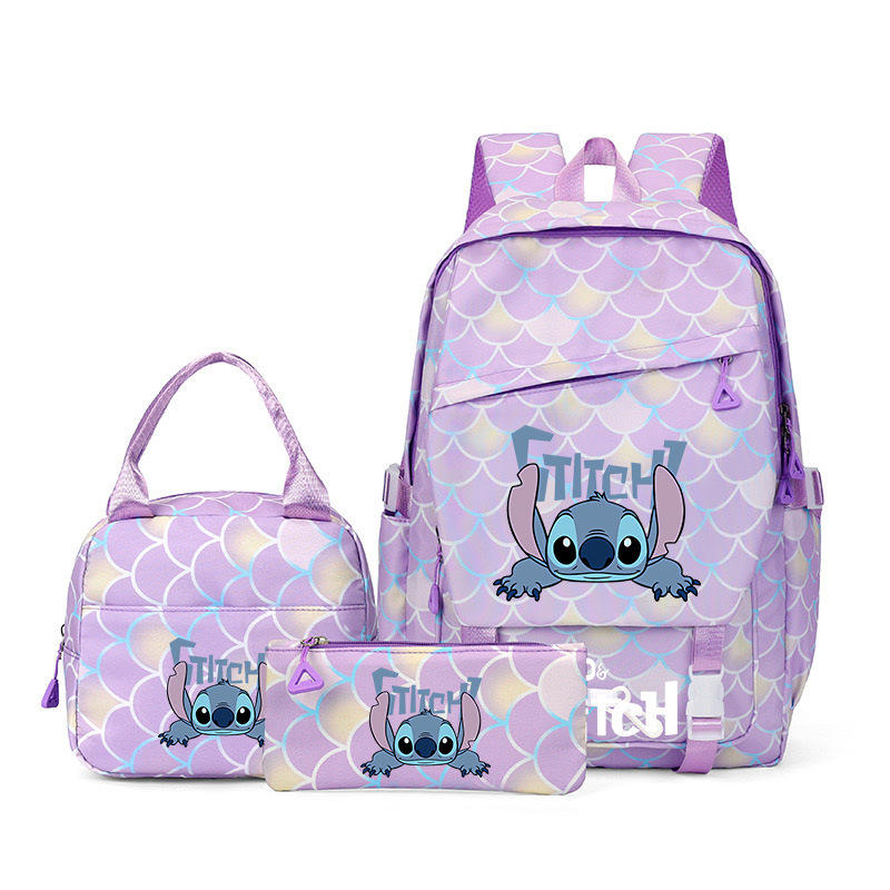 Nueva mochila escolar de tres piezas para estudiantes Stitzi, mochila de gran capacidad, comercio exterior transfronterizo al por mayor, modelo de Amazon