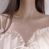 Lucky clover, necklace, brand small design chain for key bag , Korean style, simple and elegant design